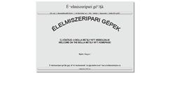 Desktop Screenshot of elelmiszeriparigep.hu
