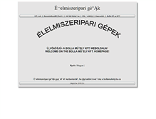 Tablet Screenshot of elelmiszeriparigep.hu